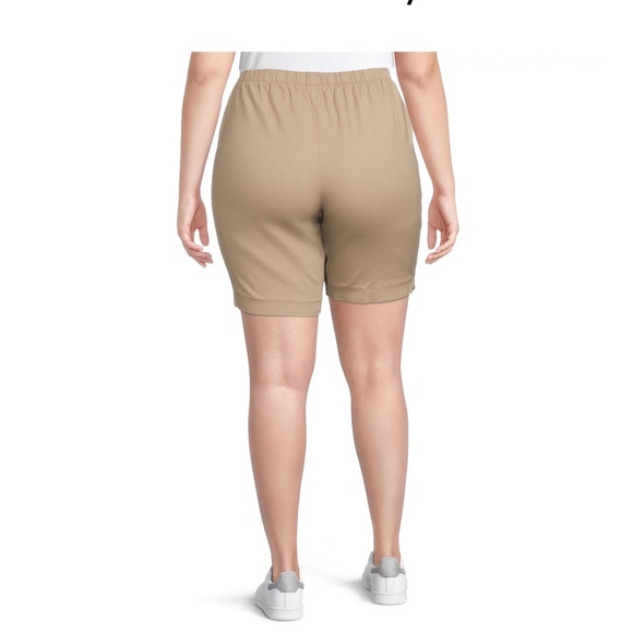 Just My Size Women’s Plus Size Brownstone 2 Pocket Shorts Size 3X - Picture 2 of 10